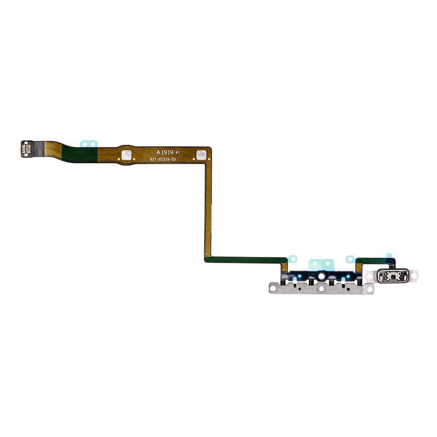 REPLACEMENT FOR IPHONE 11 PRO VOLUME BUTTON FLEX CABLE WITH METAL BRACKET ASSEMBLY - EXPRESS PARTS -WHOLESALE CELLPHONE REPAIR PARTS