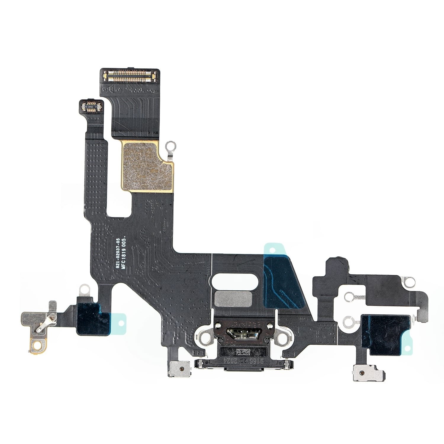 REPLACEMENT FOR IPHONE 11 USB CHARGING FLEX CABLE - BLACK - EXPRESS PARTS -WHOLESALE CELLPHONE REPAIR PARTS