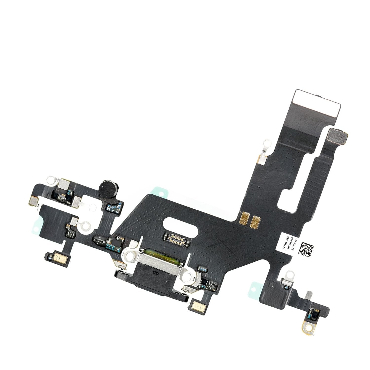 REPLACEMENT FOR IPHONE 11 USB CHARGING FLEX CABLE - BLACK - EXPRESS PARTS -WHOLESALE CELLPHONE REPAIR PARTS