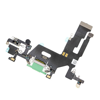 REPLACEMENT FOR IPHONE 11 USB CHARGING FLEX CABLE - GREEN - EXPRESS PARTS -WHOLESALE CELLPHONE REPAIR PARTS