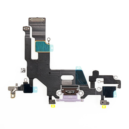 REPLACEMENT FOR IPHONE 11 USB CHARGING FLEX CABLE - PURPLE - EXPRESS PARTS -WHOLESALE CELLPHONE REPAIR PARTS