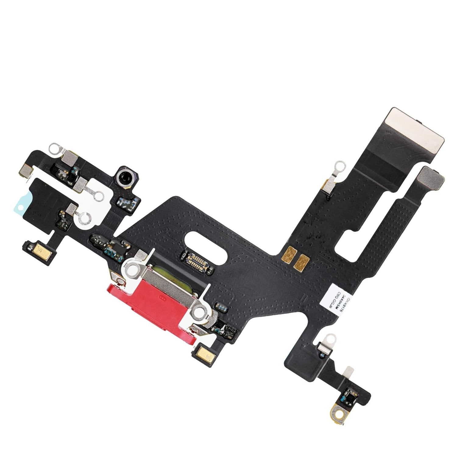 REPLACEMENT FOR IPHONE 11 USB CHARGING FLEX CABLE - RED - EXPRESS PARTS -WHOLESALE CELLPHONE REPAIR PARTS