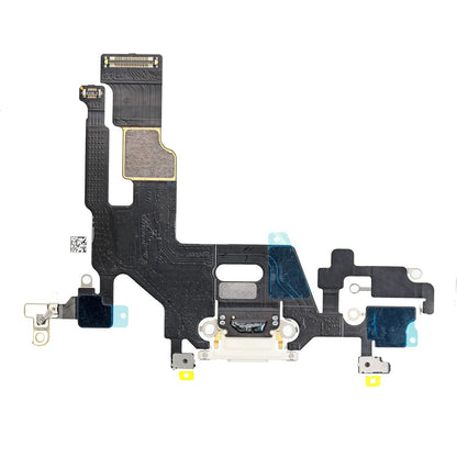 REPLACEMENT FOR IPHONE 11 USB CHARGING FLEX CABLE - WHITE - EXPRESS PARTS -WHOLESALE CELLPHONE REPAIR PARTS