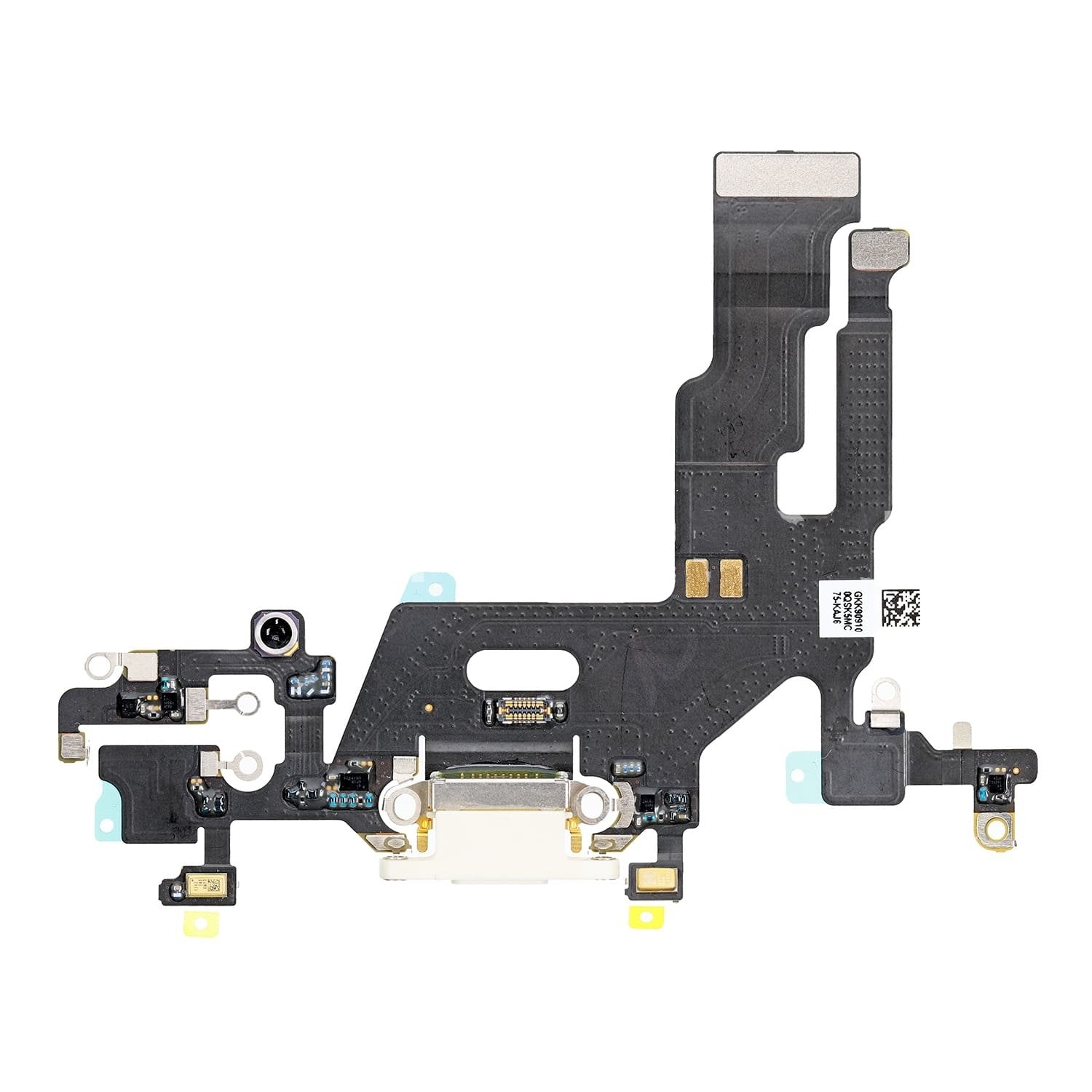 REPLACEMENT FOR IPHONE 11 USB CHARGING FLEX CABLE - WHITE - EXPRESS PARTS -WHOLESALE CELLPHONE REPAIR PARTS