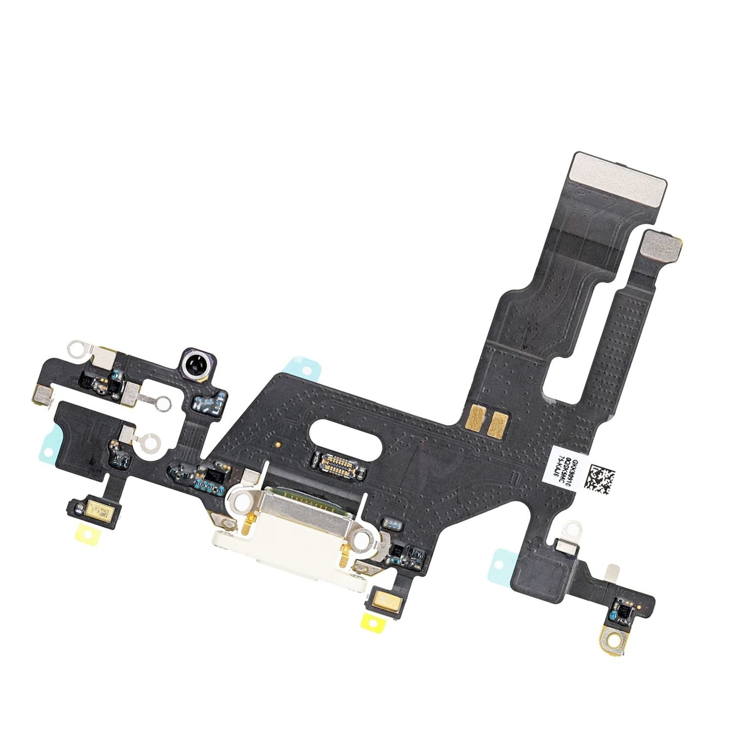 REPLACEMENT FOR IPHONE 11 USB CHARGING FLEX CABLE - WHITE - EXPRESS PARTS -WHOLESALE CELLPHONE REPAIR PARTS