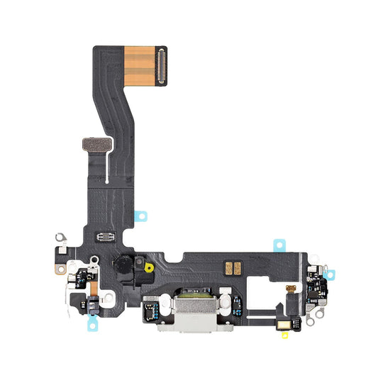 REPLACEMENT FOR IPHONE 12/12 PRO USB CHARGING FLEX CABLE - WHITE