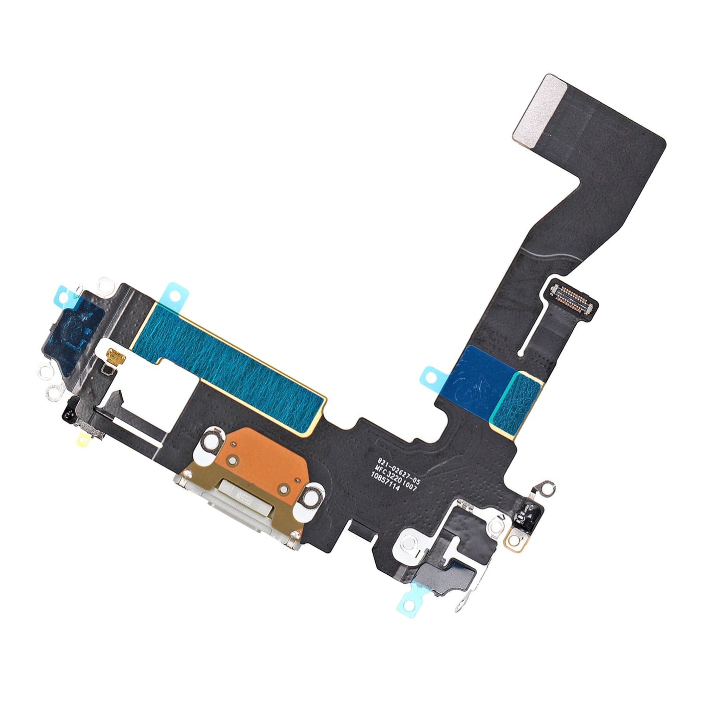 REPLACEMENT FOR IPHONE 12/12 PRO USB CHARGING FLEX CABLE - WHITE