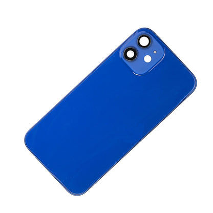 REPLACEMENT FOR IPHONE 12 MINI REAR HOUSING WITH FRAME - BLUE