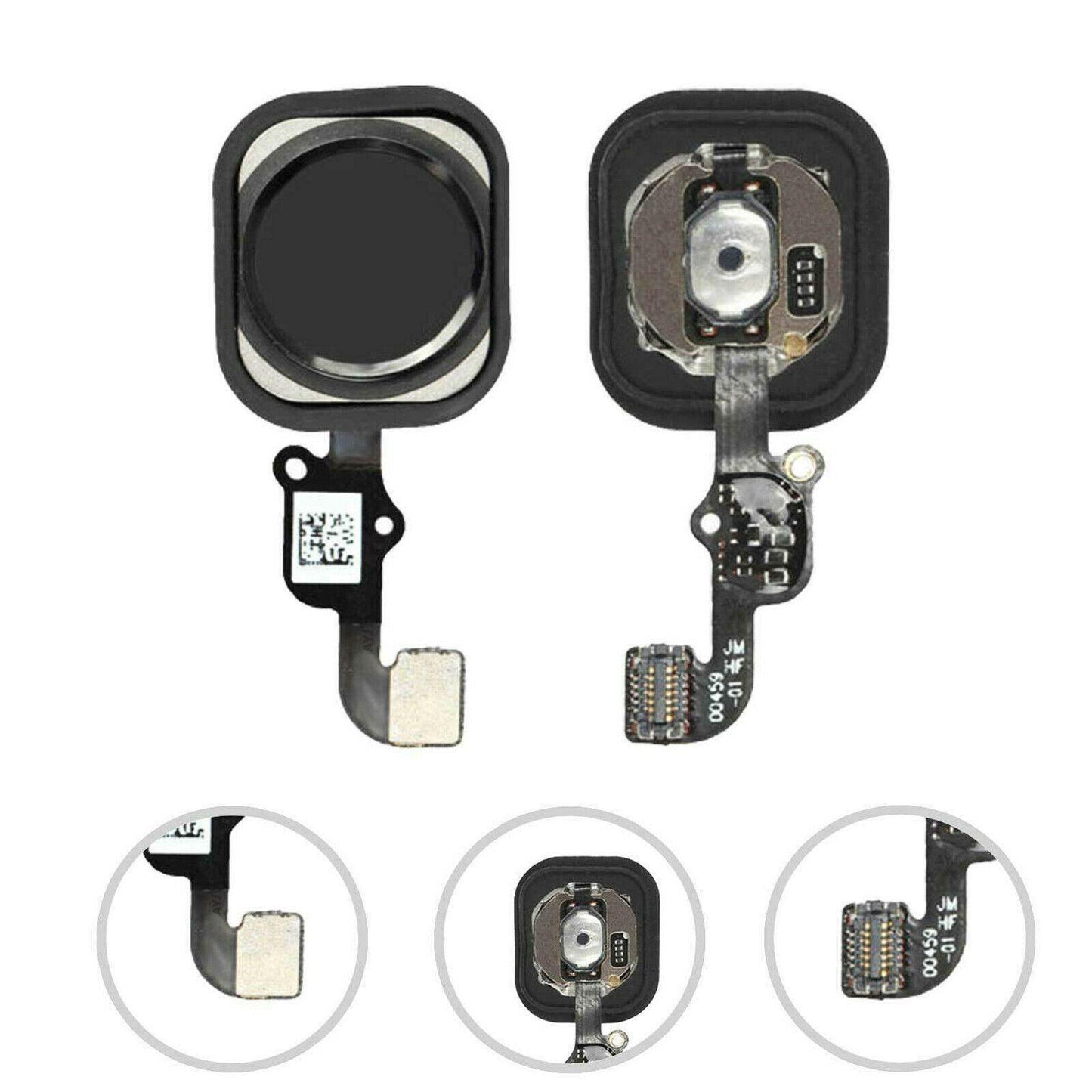 REPLACEMENT FOR IPHONE 6/6 PLUS HOME BUTTON ASSEMBLY - BLACK - EXPRESS PARTS -WHOLESALE CELLPHONE REPAIR PARTS