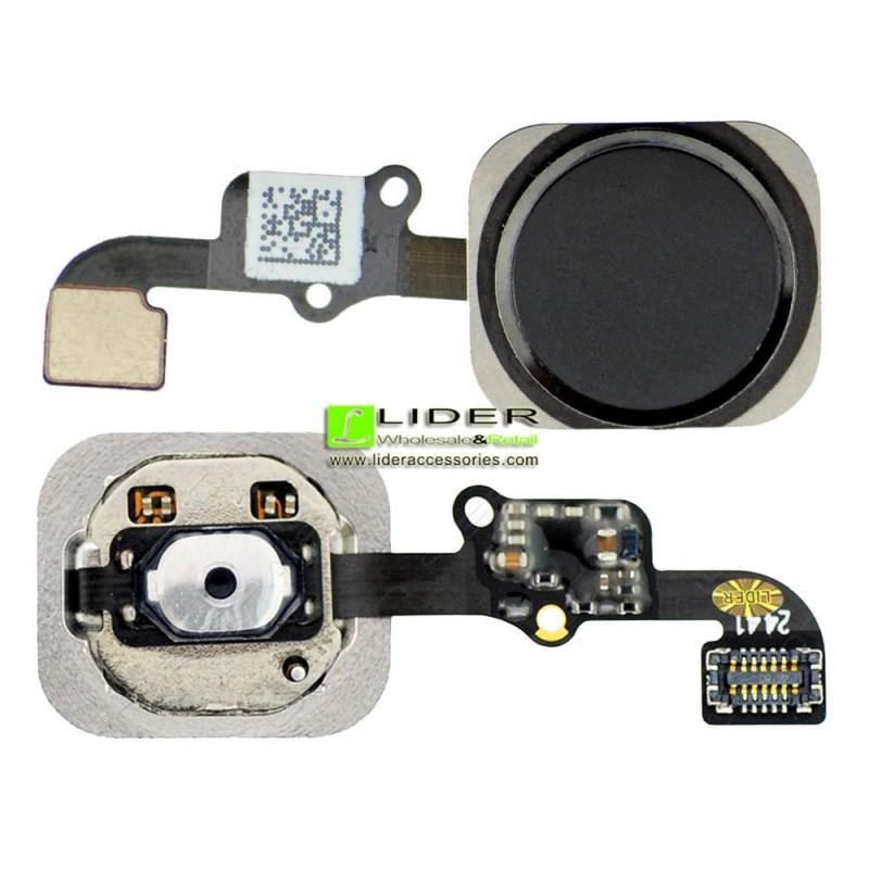 REPLACEMENT FOR IPHONE 6/6 PLUS HOME BUTTON ASSEMBLY - BLACK - EXPRESS PARTS -WHOLESALE CELLPHONE REPAIR PARTS