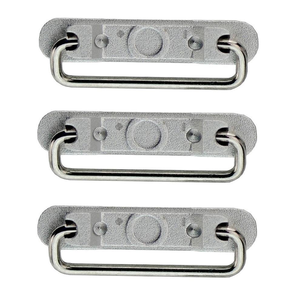 REPLACEMENT FOR IPHONE 6/6 PLUS SIDE BUTTONS SET - SILVER - EXPRESS PARTS -WHOLESALE CELLPHONE REPAIR PARTS