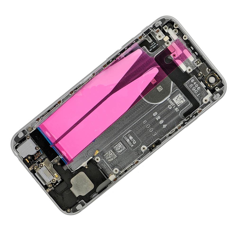 REPLACEMENT FOR IPHONE 6 BACK COVER FULL ASSEMBLY - GRAY - EXPRESS PARTS -WHOLESALE CELLPHONE REPAIR PARTS