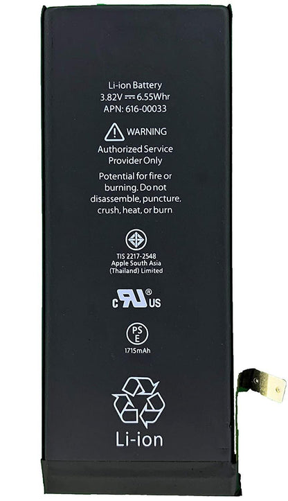 REPLACEMENT FOR IPHONE 6 BATTERY - EXPRESS PARTS -WHOLESALE CELLPHONE REPAIR PARTS