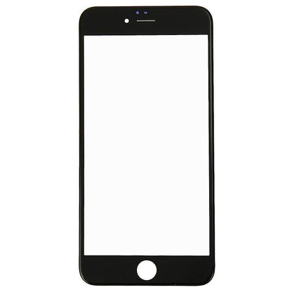 REPLACEMENT FOR IPHONE 6 FRONT GLASS WITH COLD PRESSED FRAME - BLACK - EXPRESS PARTS -WHOLESALE CELLPHONE REPAIR PARTS