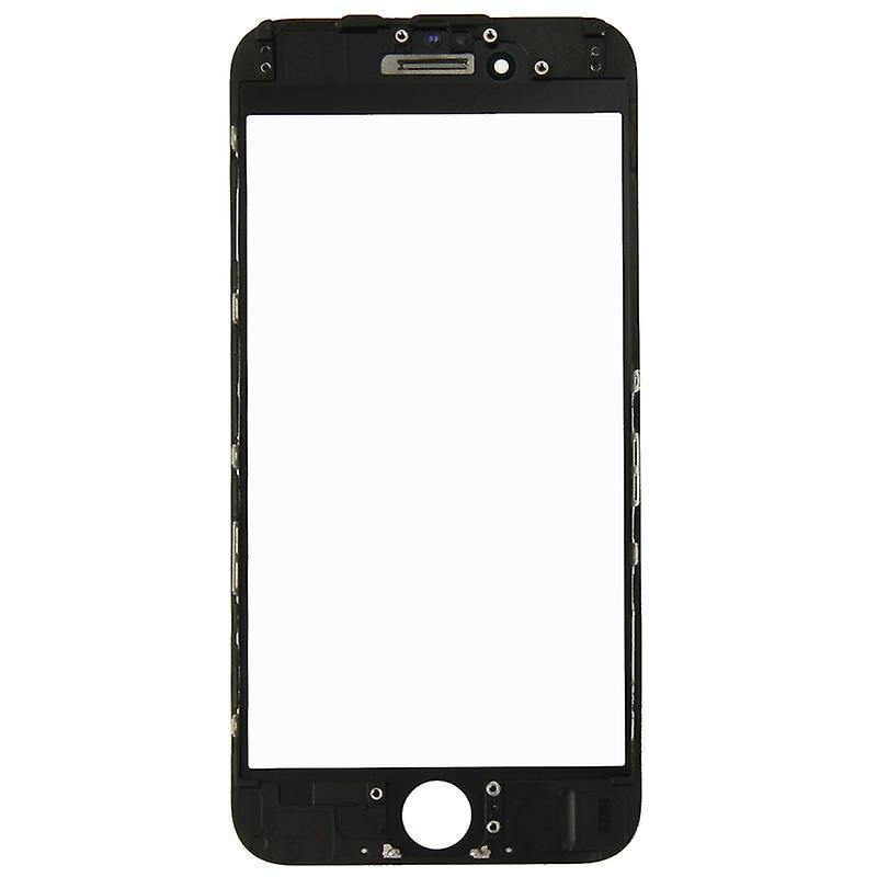 REPLACEMENT FOR IPHONE 6 FRONT GLASS WITH COLD PRESSED FRAME - BLACK - EXPRESS PARTS -WHOLESALE CELLPHONE REPAIR PARTS