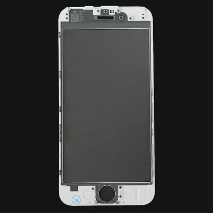 REPLACEMENT FOR IPHONE 6 FRONT GLASS WITH COLD PRESSED FRAME - WHITE - EXPRESS PARTS -WHOLESALE CELLPHONE REPAIR PARTS