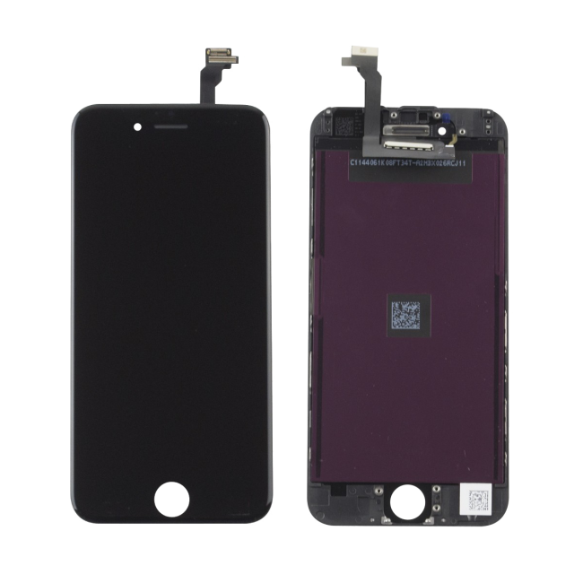 REPLACEMENT FOR IPHONE 6 LCD WITH DIGITIZER ASSEMBLY - BLACK - EXPRESS PARTS -WHOLESALE CELLPHONE REPAIR PARTS