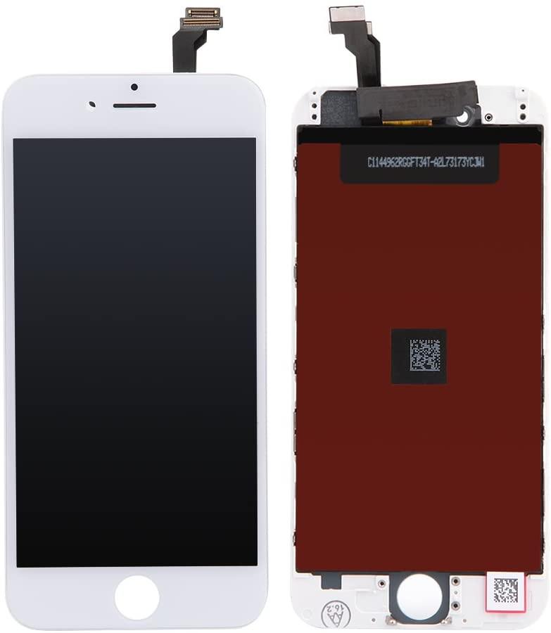 REPLACEMENT FOR IPHONE 6 LCD WITH DIGITIZER ASSEMBLY - WHITE - EXPRESS PARTS -WHOLESALE CELLPHONE REPAIR PARTS