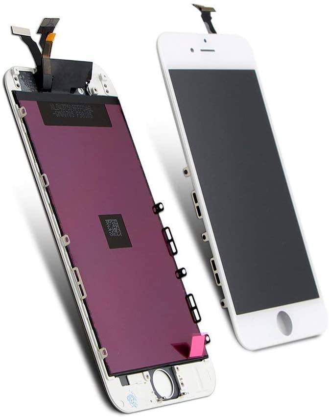 REPLACEMENT FOR IPHONE 6 LCD WITH DIGITIZER ASSEMBLY - WHITE - EXPRESS PARTS -WHOLESALE CELLPHONE REPAIR PARTS