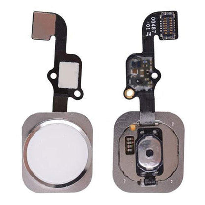 REPLACEMENT FOR IPHONE 6S/6S PLUS HOME BUTTON ASSEMBLY - SILVER - EXPRESS PARTS -WHOLESALE CELLPHONE REPAIR PARTS