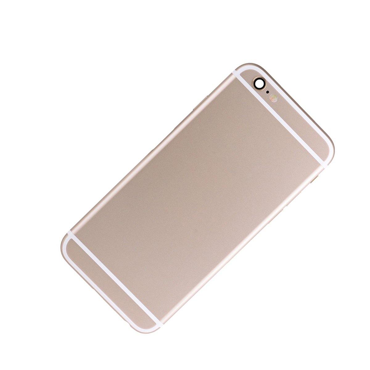 REPLACEMENT FOR IPHONE 6S BACK COVER FULL ASSEMBLY - GOLD - EXPRESS PARTS -WHOLESALE CELLPHONE REPAIR PARTS