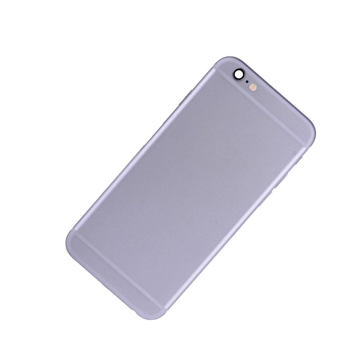 REPLACEMENT FOR IPHONE 6S BACK COVER FULL ASSEMBLY - GREY - EXPRESS PARTS -WHOLESALE CELLPHONE REPAIR PARTS