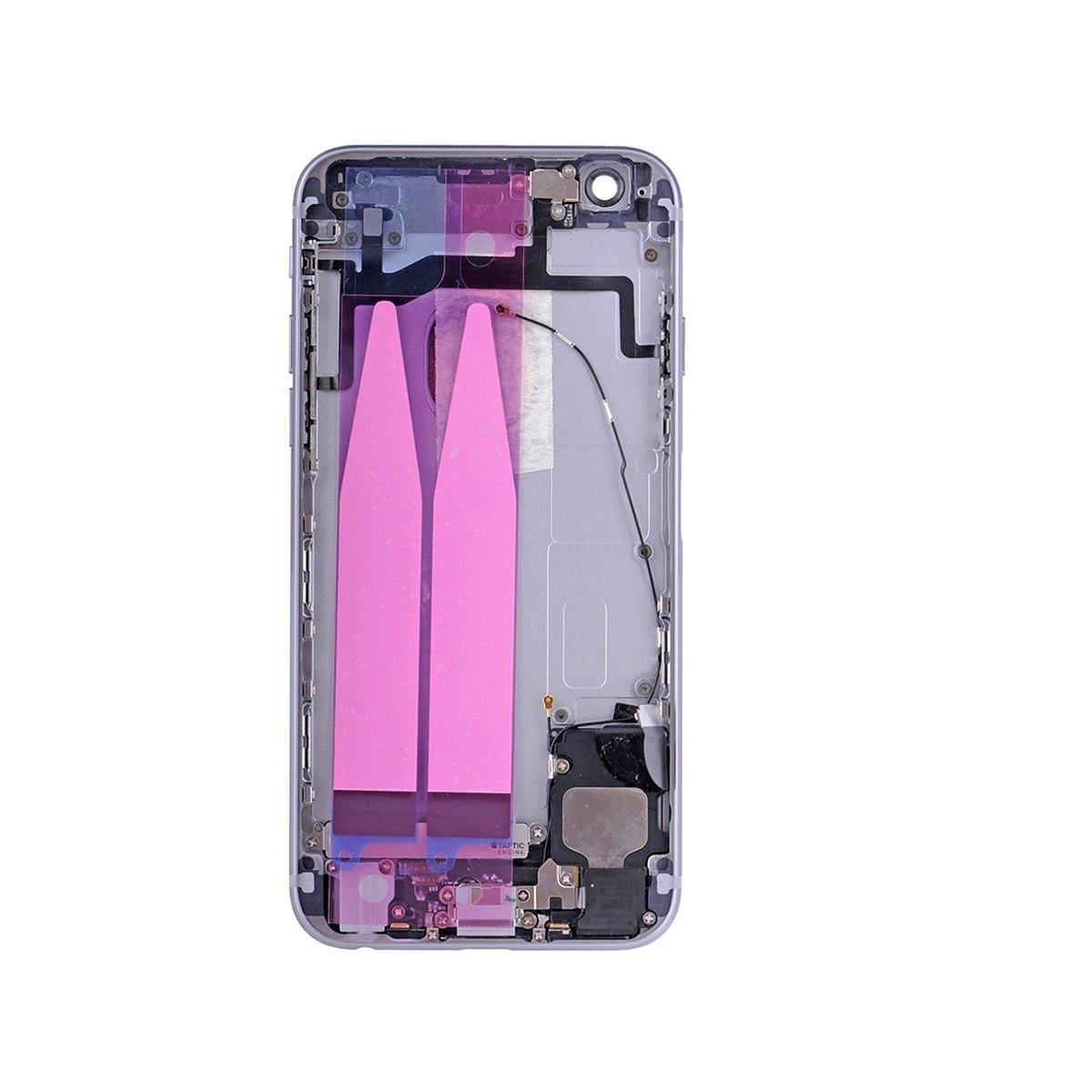 REPLACEMENT FOR IPHONE 6S BACK COVER FULL ASSEMBLY - GREY - EXPRESS PARTS -WHOLESALE CELLPHONE REPAIR PARTS