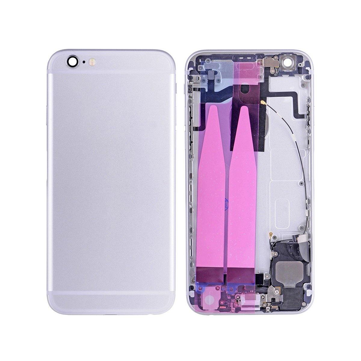 REPLACEMENT FOR IPHONE 6S BACK COVER FULL ASSEMBLY - SILVER - EXPRESS PARTS -WHOLESALE CELLPHONE REPAIR PARTS