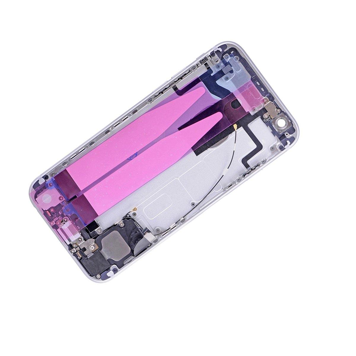 REPLACEMENT FOR IPHONE 6S BACK COVER FULL ASSEMBLY - SILVER - EXPRESS PARTS -WHOLESALE CELLPHONE REPAIR PARTS