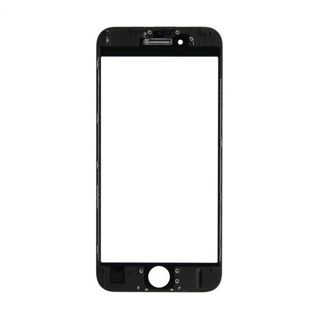 REPLACEMENT FOR IPHONE 6S FRONT GLASS WITH COLD PRESSED FRAME - BLACK - EXPRESS PARTS -WHOLESALE CELLPHONE REPAIR PARTS