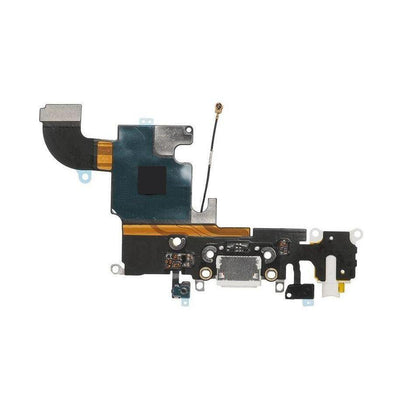 REPLACEMENT FOR IPHONE 6S HEADPHONE JACK WITH CHARGING CONNECTOR FLEX CABLE - DARK GREY - EXPRESS PARTS -WHOLESALE CELLPHONE REPAIR PARTS