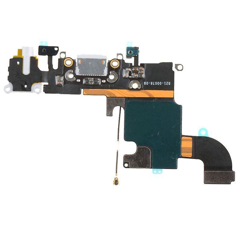 REPLACEMENT FOR IPHONE 6S HEADPHONE JACK WITH CHARGING CONNECTOR FLEX CABLE - WHITE - EXPRESS PARTS -WHOLESALE CELLPHONE REPAIR PARTS