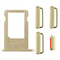 REPLACEMENT FOR IPHONE 6 SIDE BUTTONS SET WITH SIM TRAY - GOLD - EXPRESS PARTS -WHOLESALE CELLPHONE REPAIR PARTS