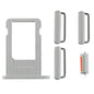 REPLACEMENT FOR IPHONE 6 SIDE BUTTONS SET WITH SIM TRAY - SILVER - EXPRESS PARTS -WHOLESALE CELLPHONE REPAIR PARTS