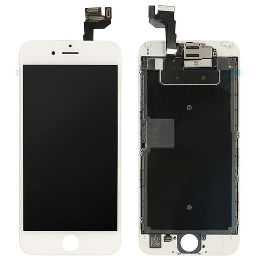 REPLACEMENT FOR IPHONE 6S LCD SCREEN FULL ASSEMBLY WITHOUT HOME BUTTON - WHITE - EXPRESS PARTS -WHOLESALE CELLPHONE REPAIR PARTS