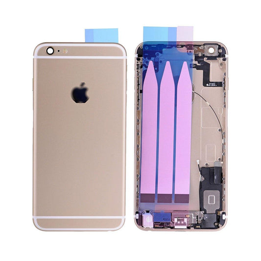 REPLACEMENT FOR IPHONE 6S PLUS BACK COVER FULL ASSEMBLY - GOLD - EXPRESS PARTS -WHOLESALE CELLPHONE REPAIR PARTS