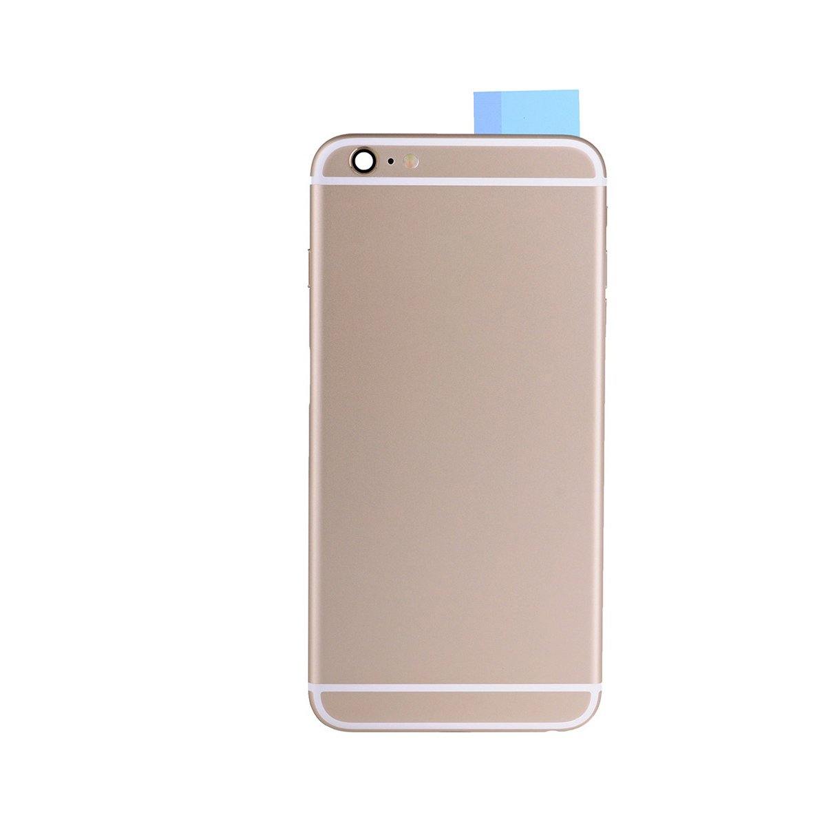 REPLACEMENT FOR IPHONE 6S PLUS BACK COVER FULL ASSEMBLY - GOLD - EXPRESS PARTS -WHOLESALE CELLPHONE REPAIR PARTS