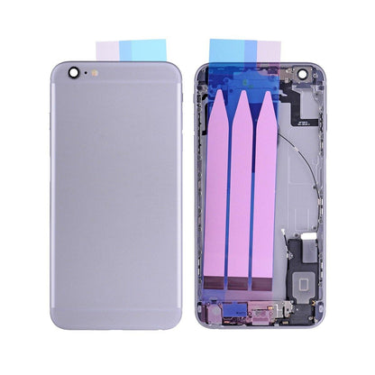 REPLACEMENT FOR IPHONE 6S PLUS BACK COVER FULL ASSEMBLY - GREY - EXPRESS PARTS -WHOLESALE CELLPHONE REPAIR PARTS