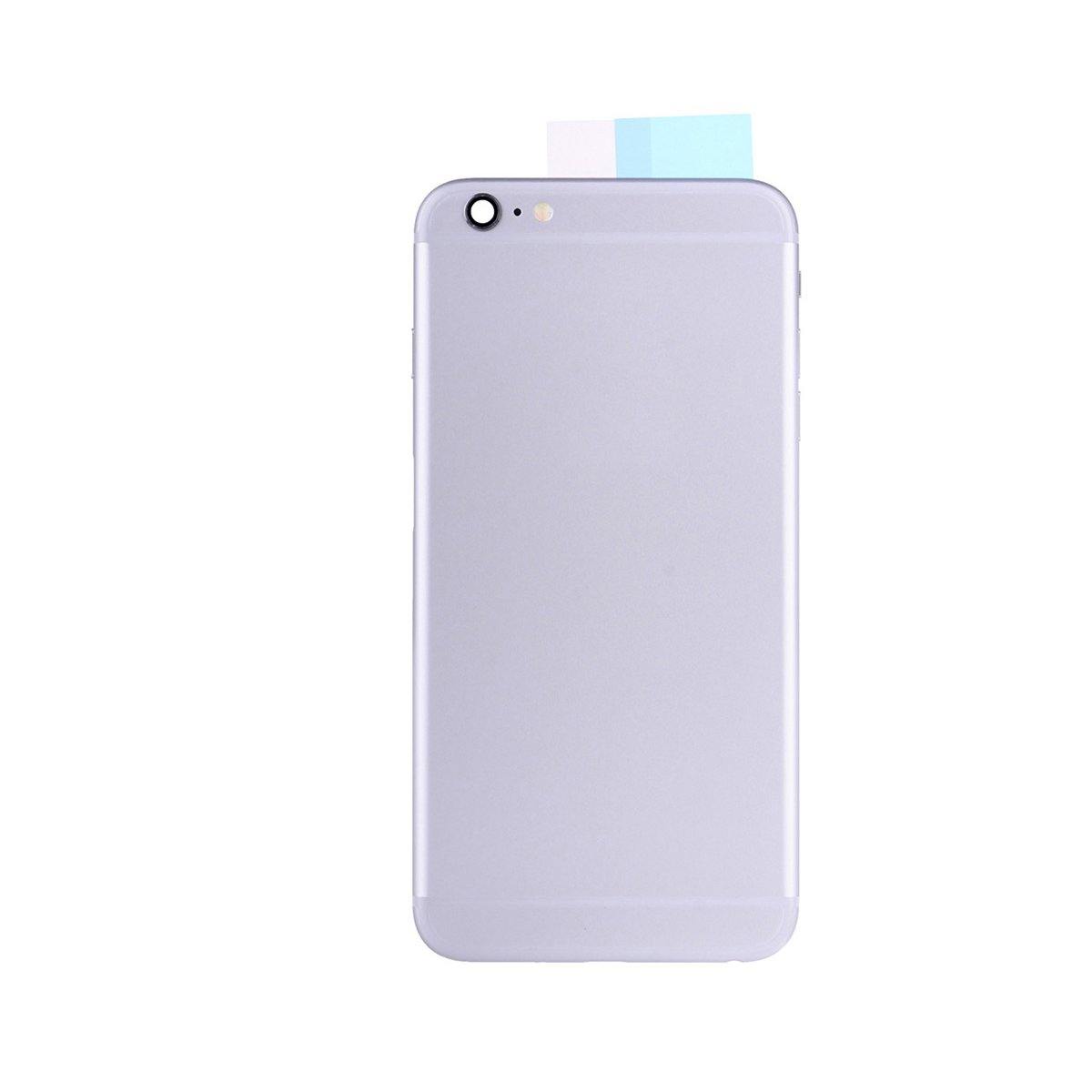 REPLACEMENT FOR IPHONE 6S PLUS BACK COVER FULL ASSEMBLY - SILVER - EXPRESS PARTS -WHOLESALE CELLPHONE REPAIR PARTS