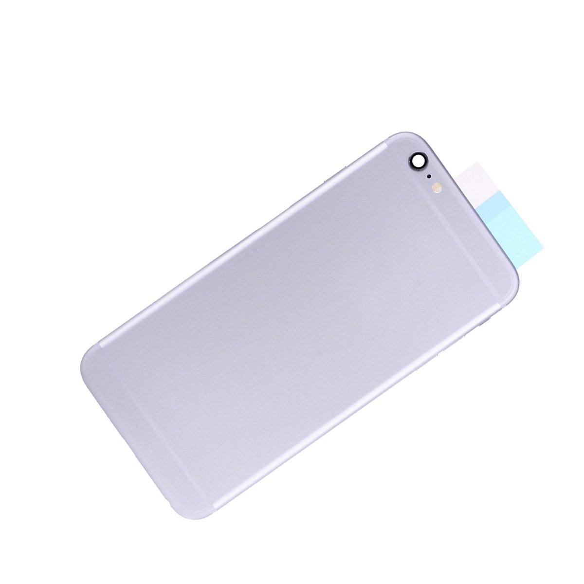 REPLACEMENT FOR IPHONE 6S PLUS BACK COVER FULL ASSEMBLY - SILVER - EXPRESS PARTS -WHOLESALE CELLPHONE REPAIR PARTS