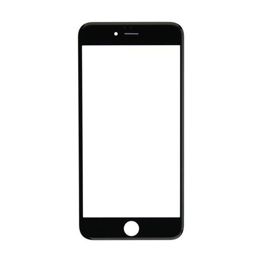 REPLACEMENT FOR IPHONE 6S PLUS FRONT GLASS WITH COLD PRESSED FRAME - BLACK - EXPRESS PARTS -WHOLESALE CELLPHONE REPAIR PARTS