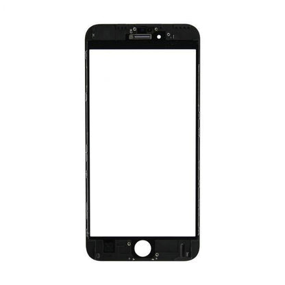 REPLACEMENT FOR IPHONE 6S PLUS FRONT GLASS WITH COLD PRESSED FRAME - BLACK - EXPRESS PARTS -WHOLESALE CELLPHONE REPAIR PARTS