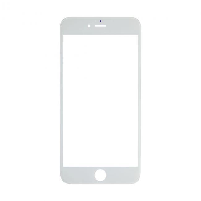 REPLACEMENT FOR IPHONE 6S PLUS FRONT GLASS WITH COLD PRESSED FRAME - WHITE - EXPRESS PARTS -WHOLESALE CELLPHONE REPAIR PARTS