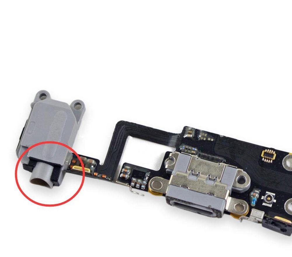 REPLACEMENT FOR IPHONE 6S PLUS HEADPHONE JACK RUBBER HOLE - EXPRESS PARTS -WHOLESALE CELLPHONE REPAIR PARTS