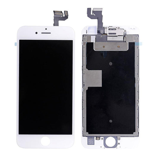 REPLACEMENT FOR IPHONE 6S PLUS LCD SCREEN FULL ASSEMBLY WITHOUT HOME BUTTON - WHITE - EXPRESS PARTS -WHOLESALE CELLPHONE REPAIR PARTS