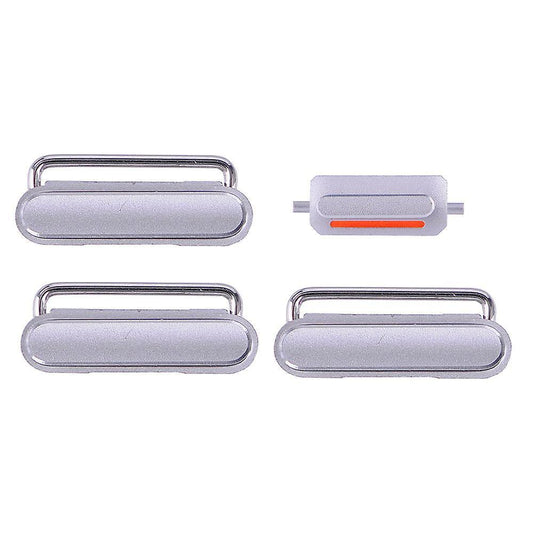 REPLACEMENT FOR IPHONE 6S PLUS SIDE BUTTONS SET - SILVER - EXPRESS PARTS -WHOLESALE CELLPHONE REPAIR PARTS