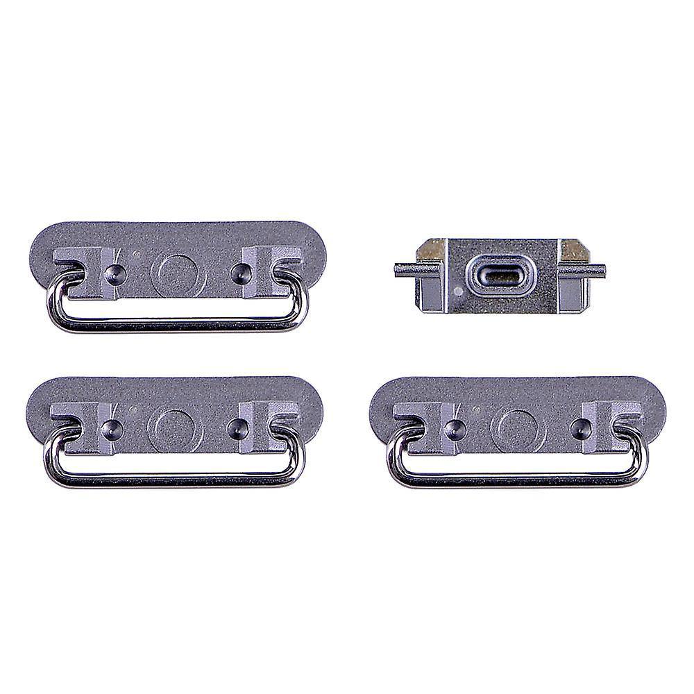 REPLACEMENT FOR IPHONE 6S SIDE BUTTONS SET - GREY - EXPRESS PARTS -WHOLESALE CELLPHONE REPAIR PARTS