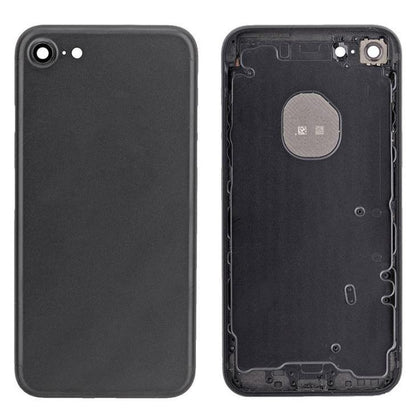 REPLACEMENT FOR IPHONE 7 BACK COVER - BLACK - EXPRESS PARTS -WHOLESALE CELLPHONE REPAIR PARTS