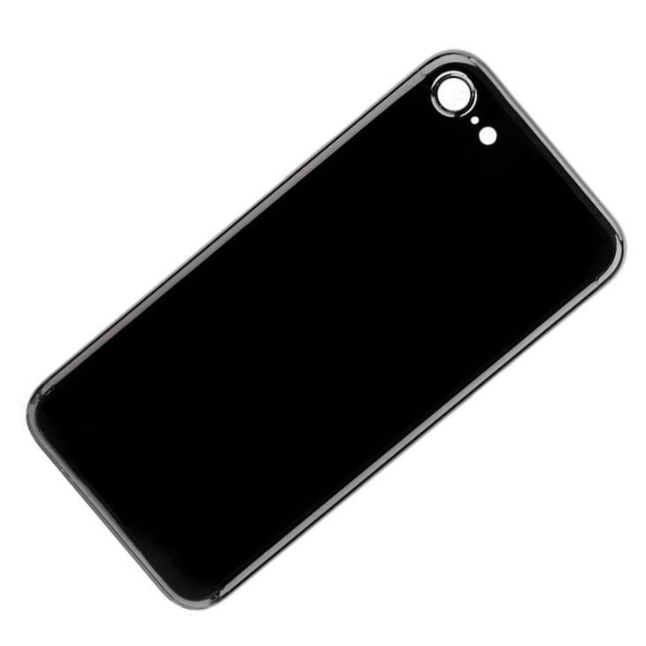 REPLACEMENT FOR IPHONE 7 BACK COVER - JET BLACK - EXPRESS PARTS -WHOLESALE CELLPHONE REPAIR PARTS