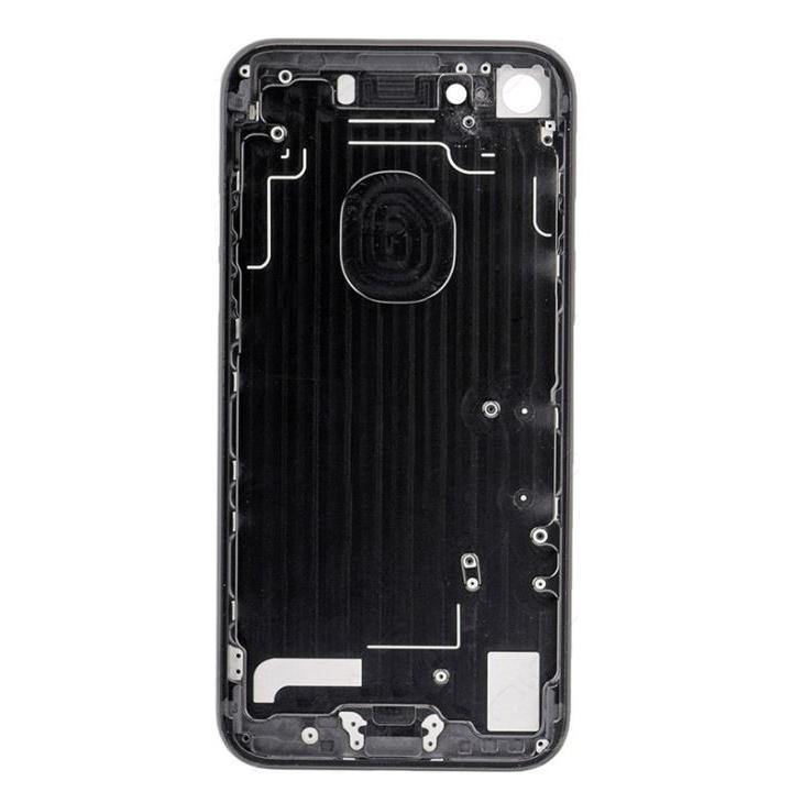 REPLACEMENT FOR IPHONE 7 BACK COVER - JET BLACK - EXPRESS PARTS -WHOLESALE CELLPHONE REPAIR PARTS